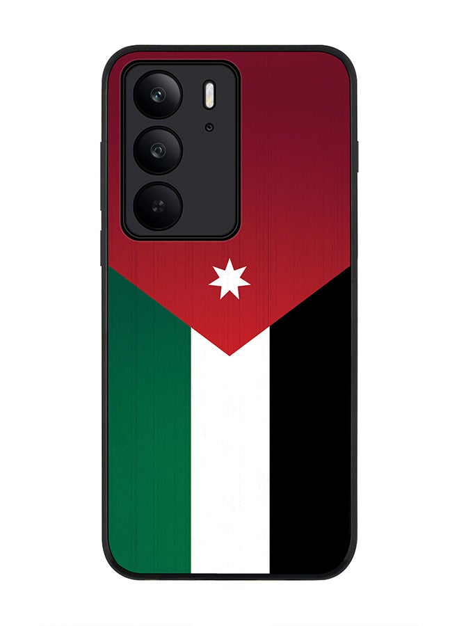 For Realme C75x / C75 4G Case,Slim fit Camera Protection, Shockproof Thin Phone cover  - Flag Of Jordan